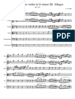 Vivaldi's Violin Concerto in G minor III Allegro