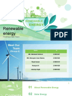 Chemistry Presentation On Renewable Energy