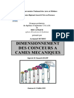 Dimensionnement Des Coinceurs A Cames Mecaniques: Conservatoire National Des Arts Et Métiers