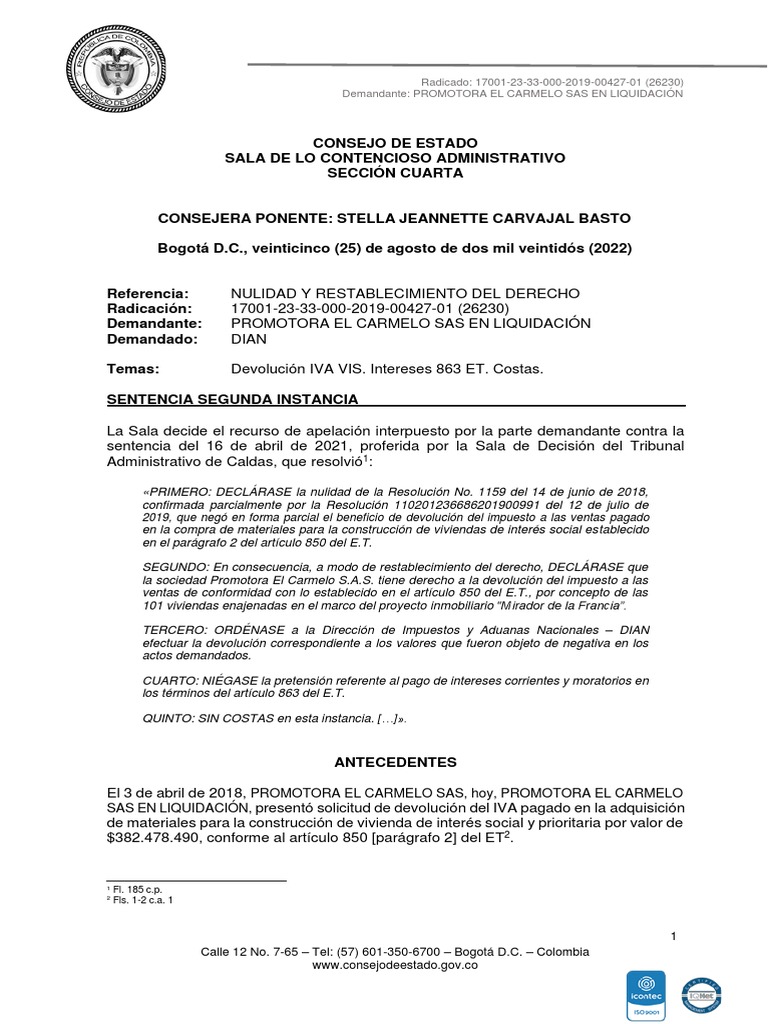 Sentencia 1 PDF | PDF | Debido al proceso | Sentencia (ley)