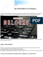 Como Usar El Comando NSLOOKUP en Windows, Ejemplos Prácticos