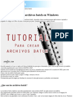 Tutorial para Crear Archivos Batch en Windows