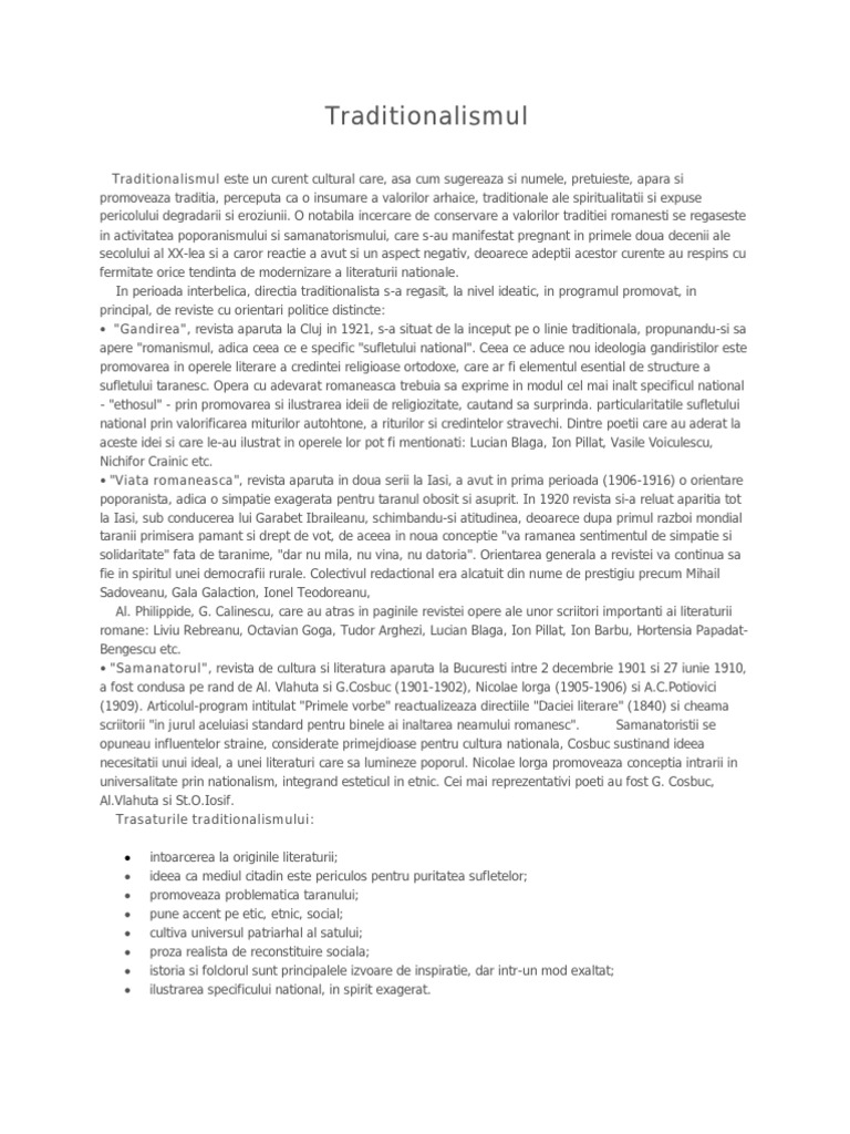 Traditionalismul | PDF