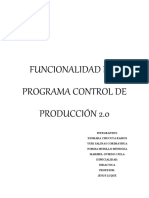 Funcionalidad Del Programa Control de Producción 2