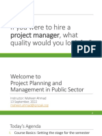 Lecture 1 - Intro To Project MGT