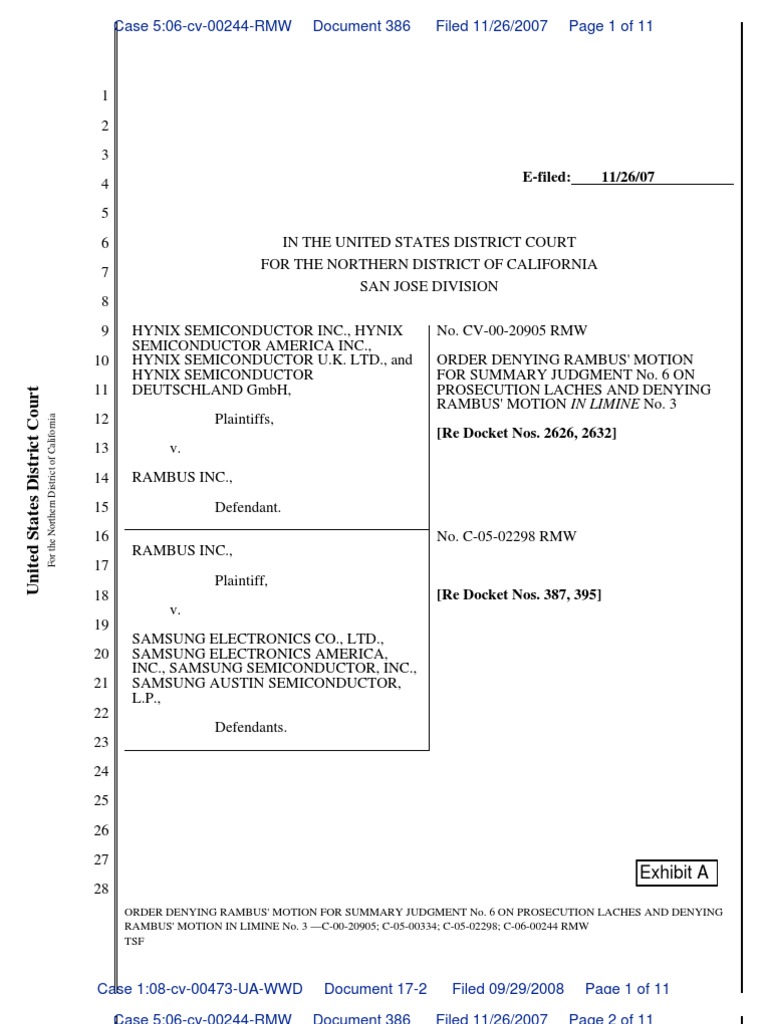 EFiled 11/26/07 Exhibit A PDF Glossary Of Patent Law Terms