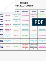 Horario 2023 4°B