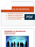 TÉCNICAS DE RECEPÇÃO Power Point