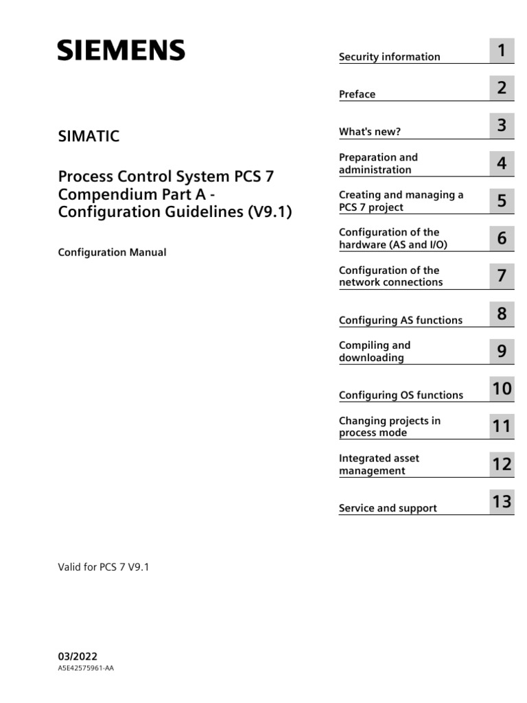 pcs7_compendium_Configuration Guidelines | PDF