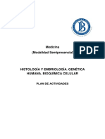 Histología y Embriología - Genética Humana - Bioquímica Celular - Plan de Actividades - Completo - v1