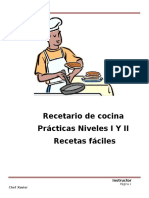 Manual de Recetas Practicas de Cocina Niveles I y II Fundapi Nivel I y II Scrib