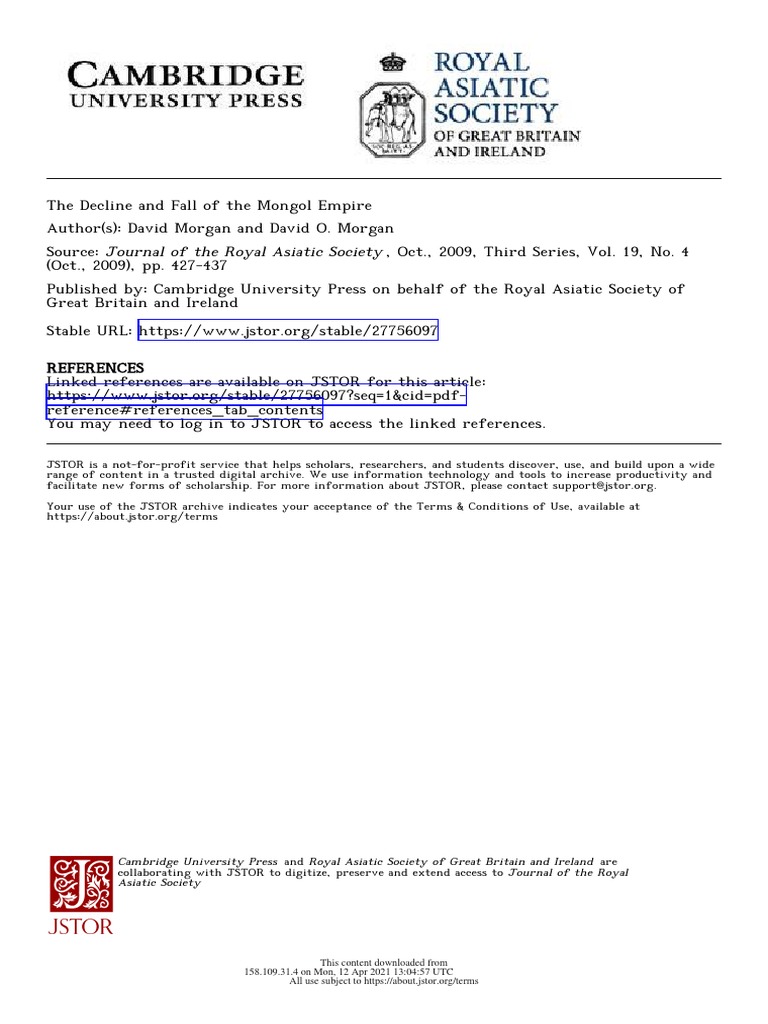 Mongol Empire Pdf Mongol Empire Genghis Khan