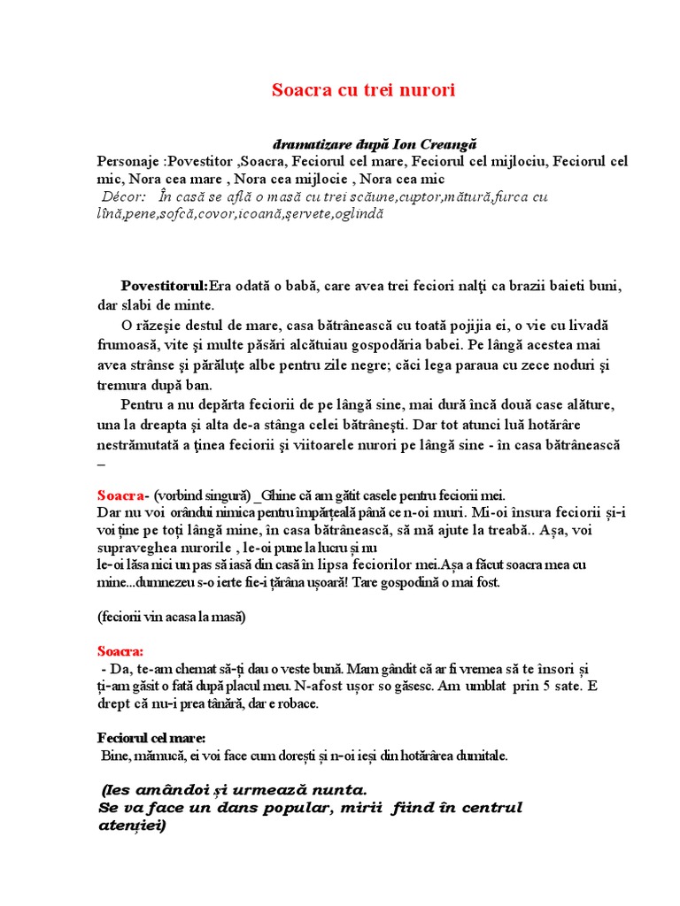 Soacra LITERAT | PDF