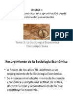 Resurgimiento de la Sociología Económica Contemporánea