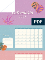 Calendario Vintage 2023 Tonos Pasteles