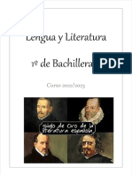 Curso 1o Bachillerato Lengua y Literatura