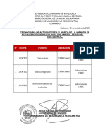 CMRC CRONOGRAMA DE ACTIVIDADES