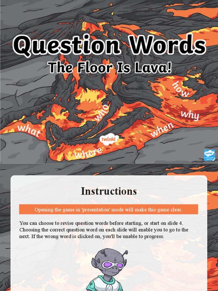 Floor is Lava Game Instructions PDF Wellness Lifestyle
