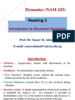 Reading 3 - NAM 425 - Introduction To Structural Dynamics PDF