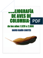 Bibliografía de Aves de Colombia 2000 PDF