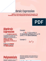 Algebraic Expression PT 2