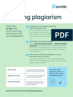 Avoiding Plagiarism Student Handout PDF