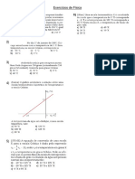 Exercícios de Física 1)