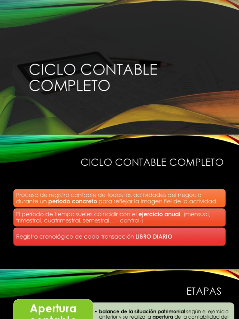 Ciclo Contable Completo | PDF | Contabilidad | Industrias de servicio