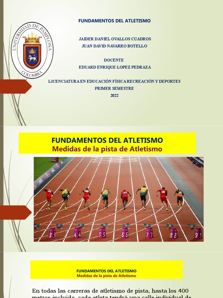 Fundamentos y Medidas del Atletismo | PDF | Deporte del atletismo ...