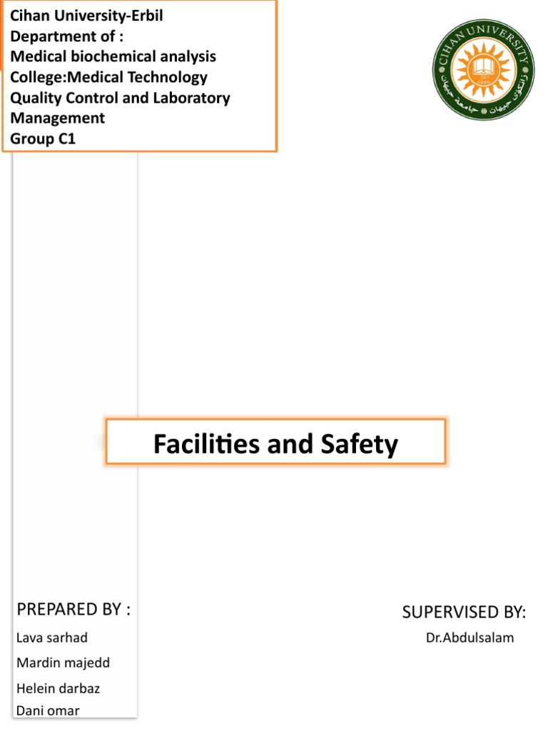 Facilities And Safety Pdf Laboratories Personal Protective Equipment