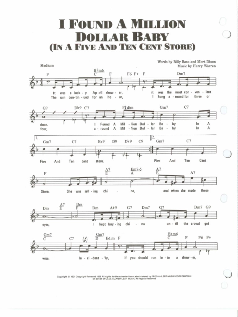I Found A Million Dollar Baby PDF