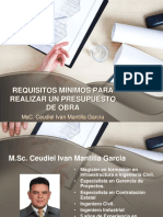 Requisitos Minimos para Un Presupuesto de Obra PDF