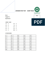 Lembar Jawaban Revisi Post Test Dump Truck