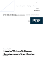 How To Write A Software Requirements Specification (SRS Document) - Perforce