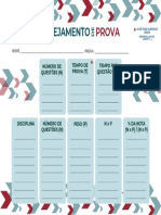 Planejamento de Prova PDF