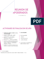 Reunion de Apoderados: 07 NOVIEMBRE 2022