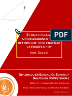 Lectura 3 El Curriculum Aproximaciones para Definir Qué Debe Enseñar La Escuela Hoy PDF