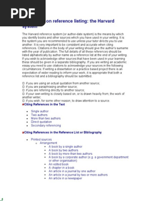 Guidelines on reference listing