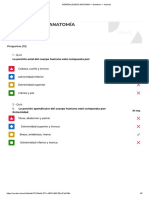 Generalidades Anatomía - Detalhes - Kahoot!