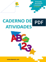 Caderno de atividades para família aprender brincando