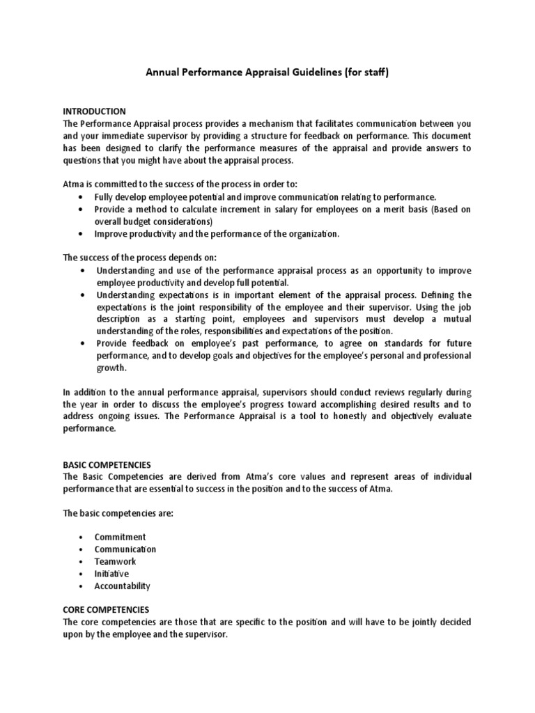 atma-annual-performance-appraisal-guidelines-pdf-performance