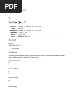 UGRD-IT6201 Data Communications and Networking 1 Prelim Quiz 22023