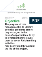 Activity Template - Risk Management Plan PDF
