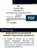 CARACTERIZACIÓN Situacion Adulto Mayor Trabajador