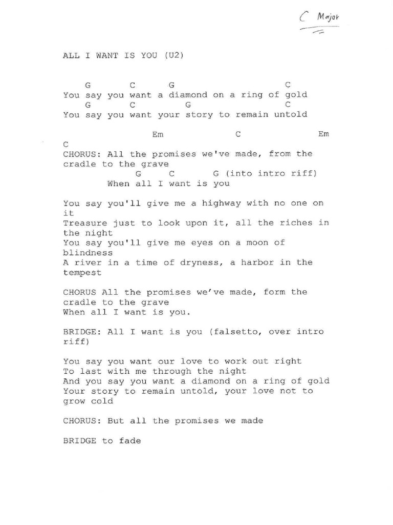 All I Want Is You PDF