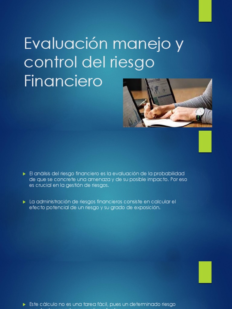 Evaluacion Manejo y Control Del Riesgo Financiero | PDF | Riesgo ...