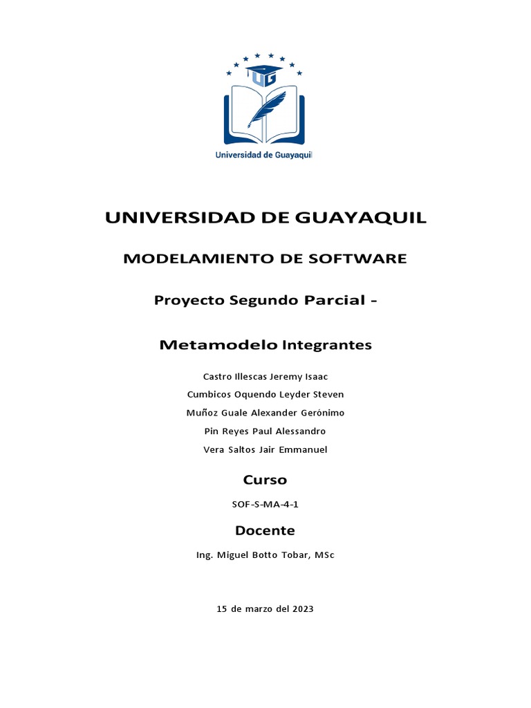 Proyecto Segundo Parcial - Metamodelado | PDF | Ingeniería de software ...