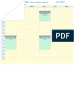 Horario de clases ARC229 y 1ARC09 CLA 1006