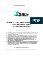Appendix No. 1 - Technical Conditions of Admission of Cars and Competitors To Track Masters PDF