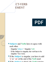 7. Subject-Verb Agreement
